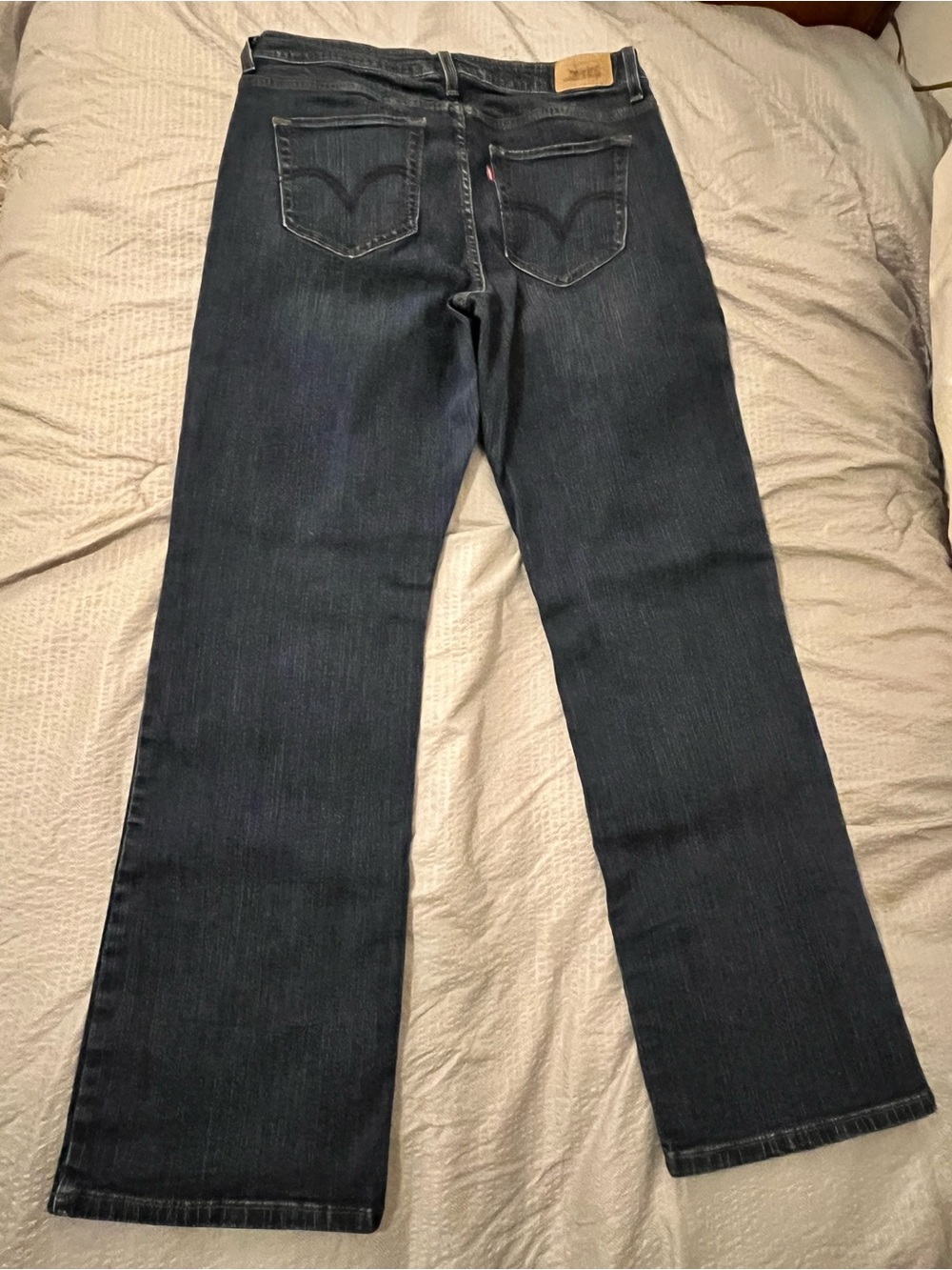 Womens  Levi’s Levis 512 Perfectly Shaping Boot Cut Size 16W Medium Dark Blue - Picture 5 of 14